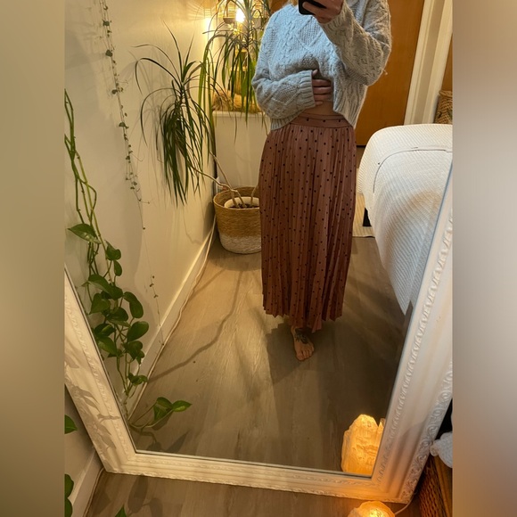 GILLI Pink and black Satin skirt.Size S - Picture 1 of 6